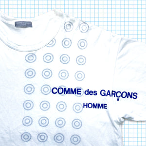1999 Comme Des Garçons Homme T-shirt double face à pois / logo imprimé - Grand
