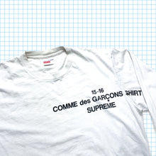 Load image into Gallery viewer, Comme Des Garçons x Supreme Cocaine White Longsleeve - Large