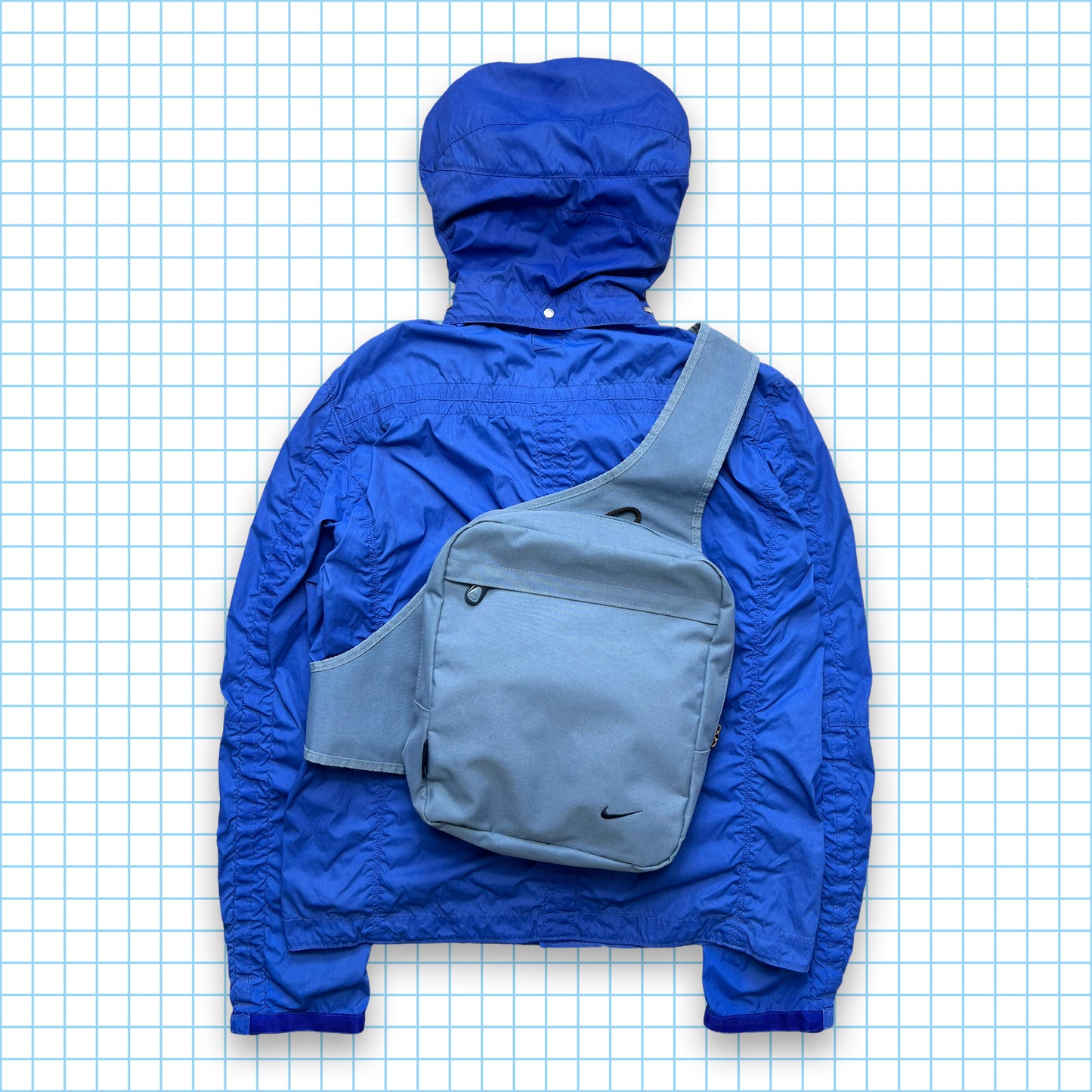 CP Company Baruffaldi Royal Blue Technical Hooded Jacket SS08' - Medium / Large