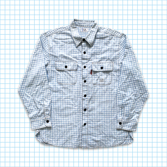 vintage 90's Japanese Release CP Company Buttoned Check Shirt - Extra Petit / Petit