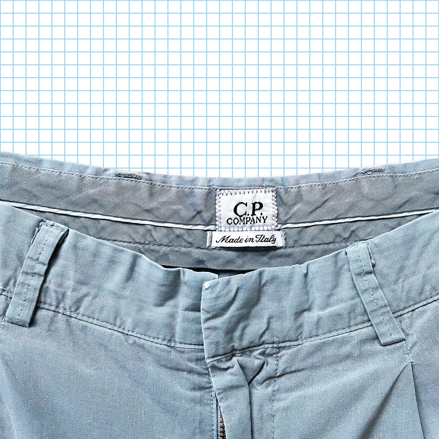 Vintage CP Company Baby Blue Trousers - 30" / 32" Waist