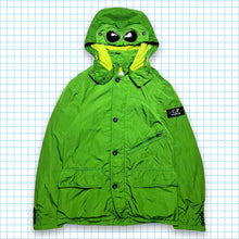 Carica l&#39;immagine nel visualizzatore di Gallery, Vintage 90&#39;s CP Company Acid Green Google Jacket - Small