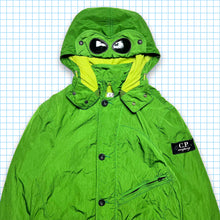 Load image into Gallery viewer, Vintage 90&#39;s CP Company Acid Green Google Jacket - Small