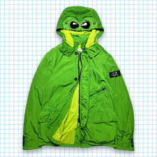 Carica l&#39;immagine nel visualizzatore di Gallery, Vintage 90&#39;s CP Company Acid Green Google Jacket - Small