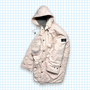 Late 90's CP Company Baby Pink Tri-Pocket Parka Down Jacket - Medium