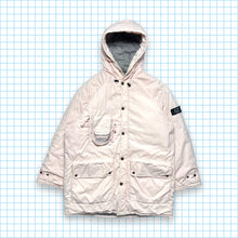 Carica l&#39;immagine nel visualizzatore di Gallery, Late 90&#39;s CP Company Baby Pink Tri-Pocket Parka Down Jacket - Medium