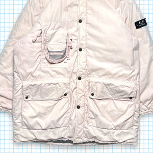 Late 90's CP Company Baby Pink Tri-Pocket Parka Down Jacket - Medium