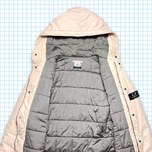 Late 90's CP Company Baby Pink Tri-Pocket Parka Down Jacket - Medium