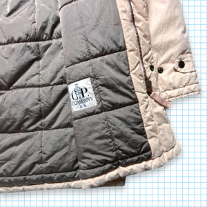 Late 90's CP Company Baby Pink Tri-Pocket Parka Down Jacket - Medium