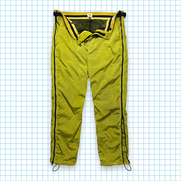 Pantalon technique en métal et nylon jaune poussiéreux CP Company - Taille 32