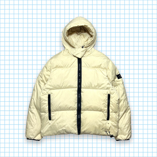 Vintage CP Company Pearl White Piuma D'Oca Down Jacket AW01' - Medium