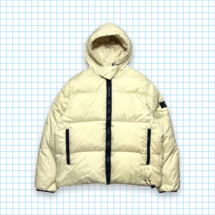 vintage CP Company Pearl White Piuma D’Oca Down Jacket AW01' - Moyen