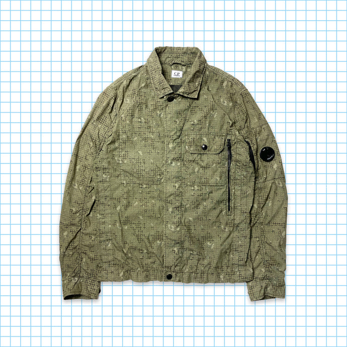 CP Company Grid Camo Stash Pocket Overshirt - Small