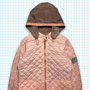 CP Company Salmon Pink Nylon Metal / Quilted Reversible Jacket - Small