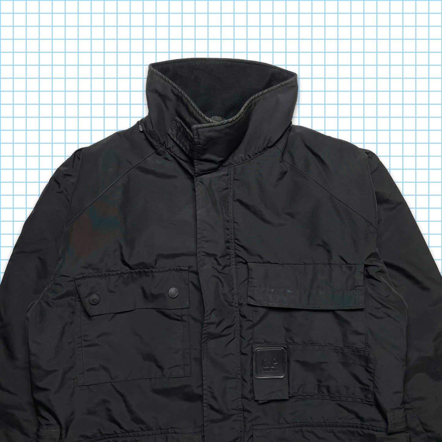Vintage CP Company Urban Protection Metropolis Stealth Black Multi Pocket Jacket AW99' - Extra Large / Extra Extra Large