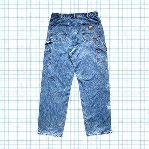 Vintage Carhartt Washed Carpenter Jeans - 34" Waist