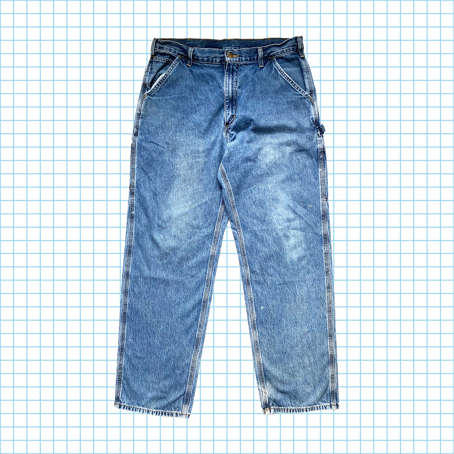 vintage Carhartt Washed Carpenter Jeans - Taille 34 »