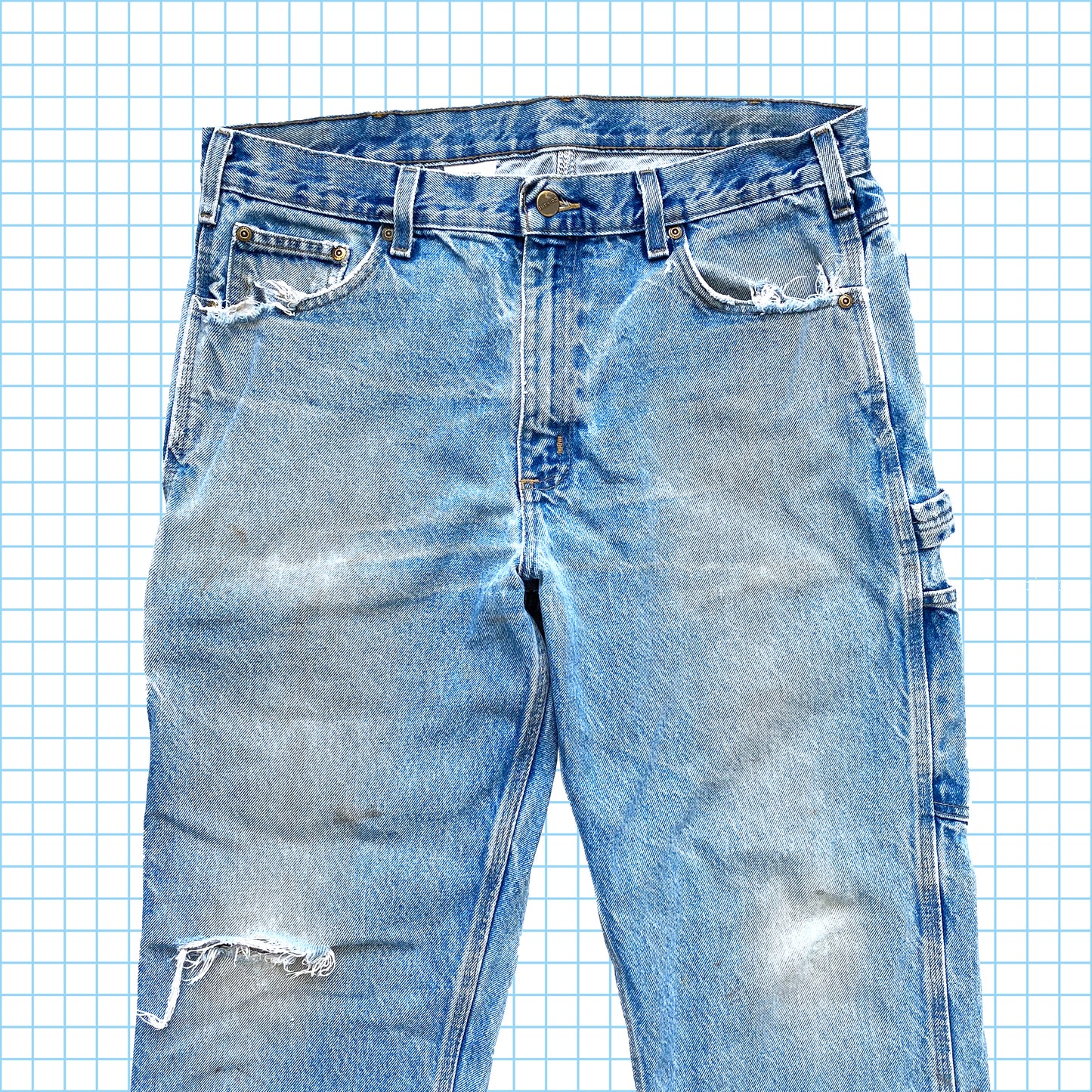 Vintage Distressed Carhartt Carpenter Jeans - 32/34” Waist