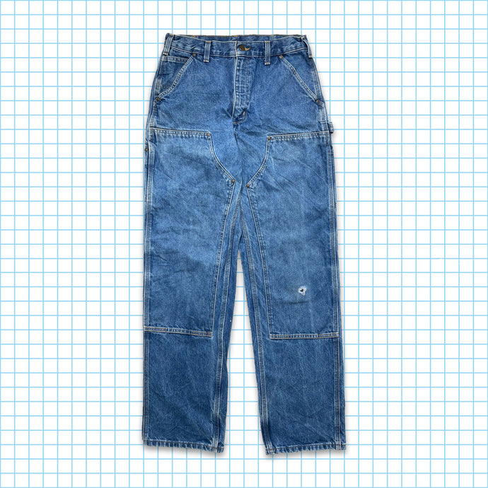 Carhartt Stone Washed Carpenter Denim vintage des années 90 - 32 x 33