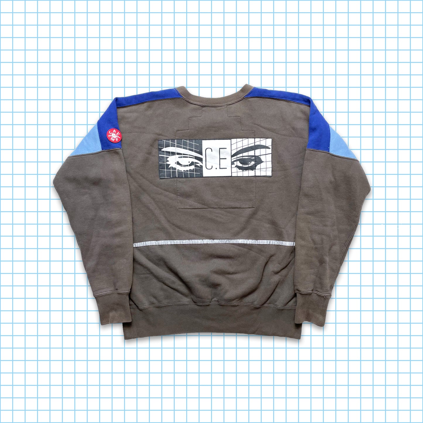 Cav Empt Multi Panel 3M Spellout Crewneck - Medium