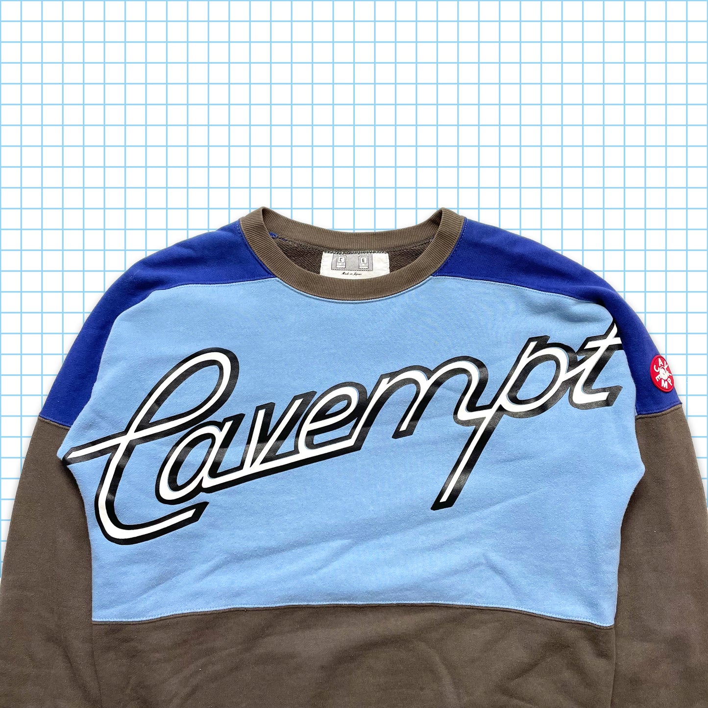 Cav Empt Multi Panel 3M Spellout Crewneck - Medium