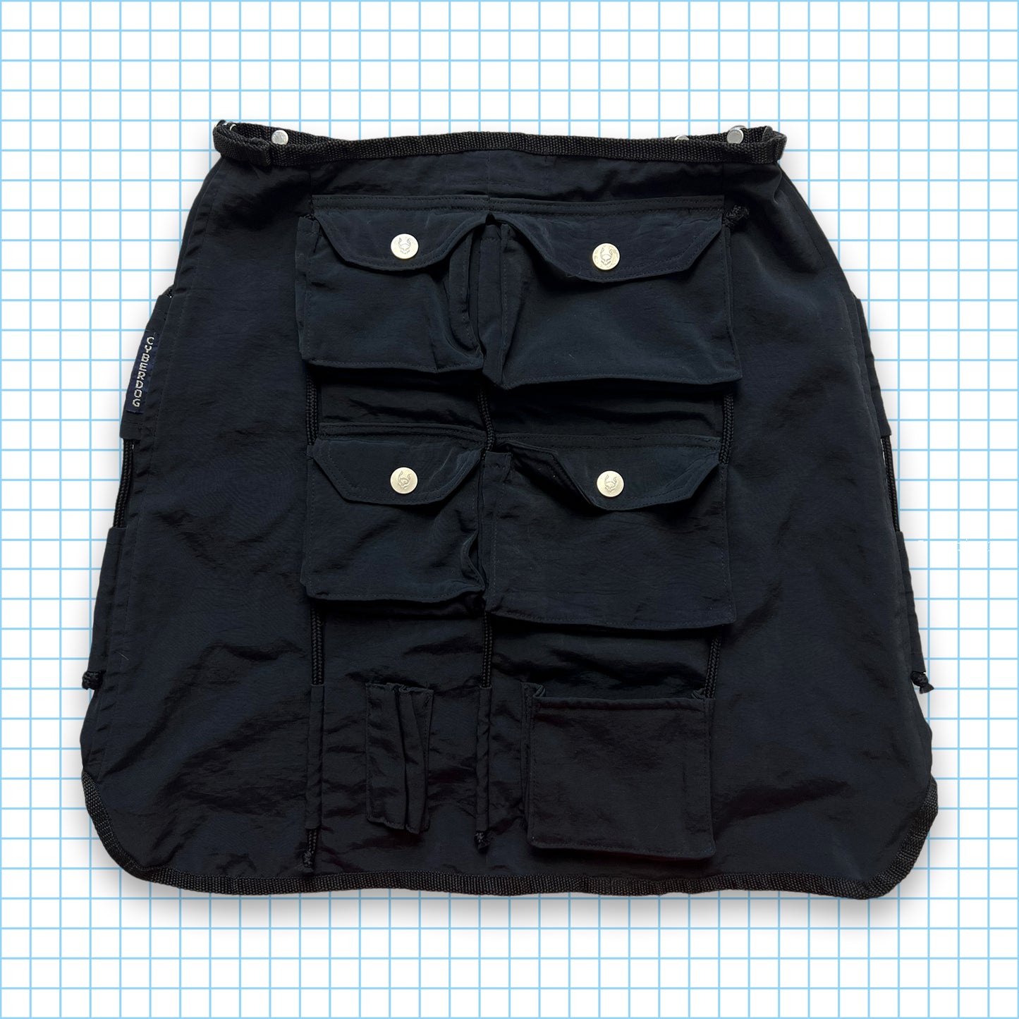 Vintage Cyberdog Multi Pocket Skirt - 4-8 Womens