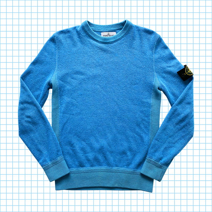 Stone Island Baby Blue Knitted Crew - Medium