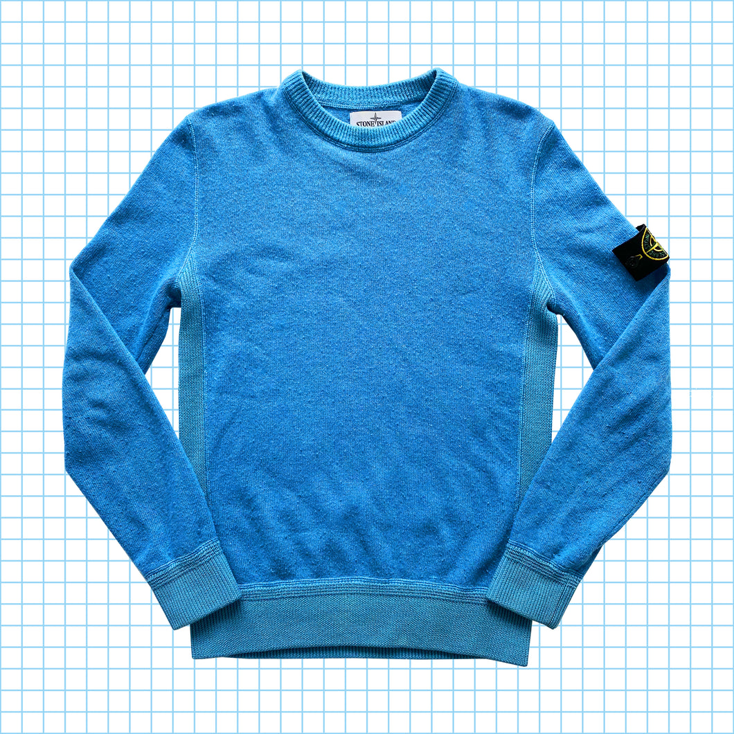 Stone Island - Pull tricoté bleu bébé - Moyen