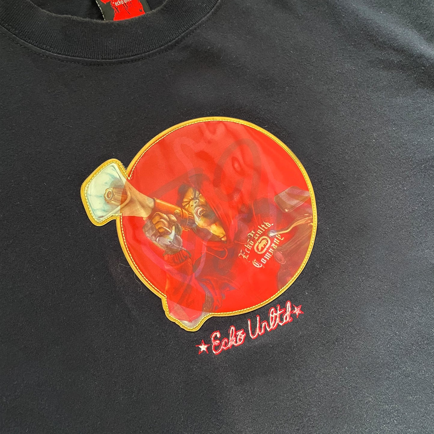 Vintage Ecko Unltd Hologram '3D' Front Graphic Longsleeve - Large