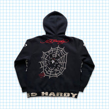 Carica l&#39;immagine nel visualizzatore di Gallery, Vintage Ed Hardy ‘Dishonour’ Zipped Hoodie - Large / Extra Large