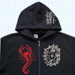 ヴィンテージ Ed Hardy 'Dishonour' ジップ パーカー - L / 特大