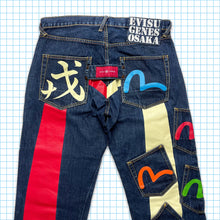 Charger l&#39;image dans la galerie, vintage Evisu Big Multi Pocket Indigo Selvedge Denim - Taille 32 » / 34 »