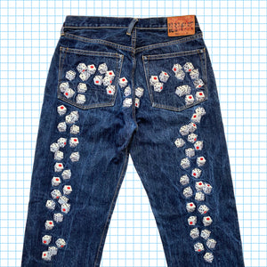 Vintage Evisu Selvedge Denim Dice Embroidered Jeans - 32" Waist