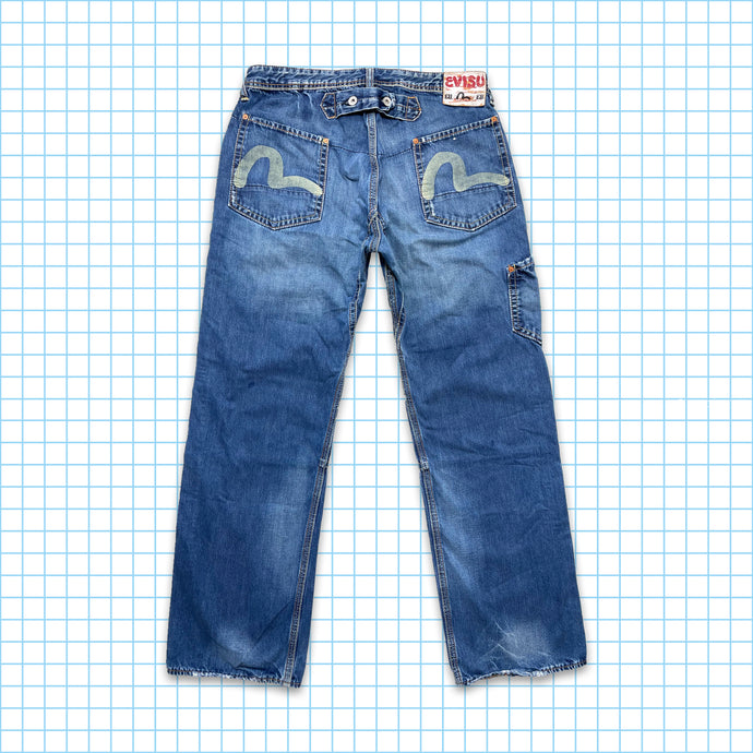 Evisu Reinforced Front Pocket Carpenter Jeans - 34