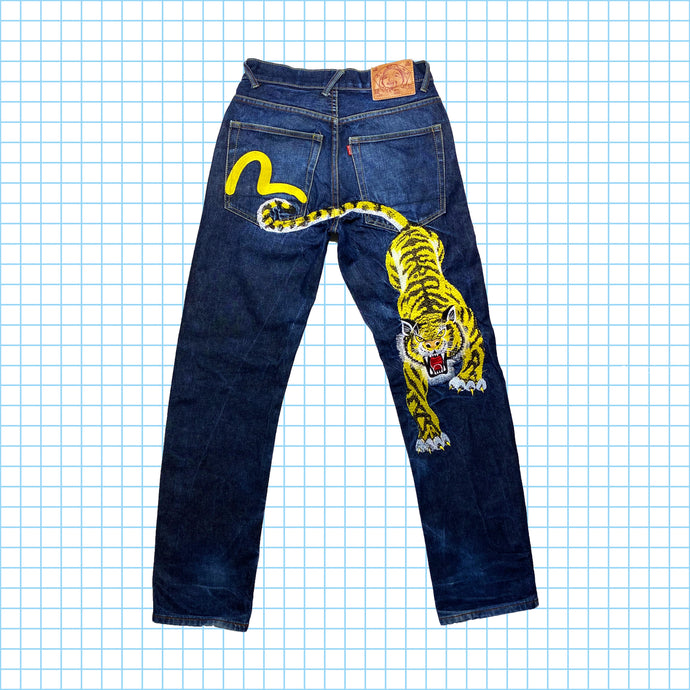 Denim brodé tigre Evisu