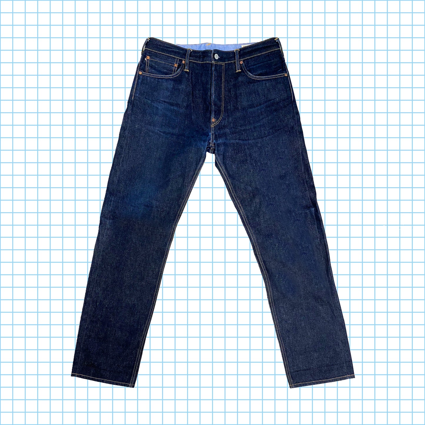 Denim selvedge tigre blanc Evisu