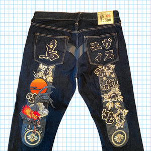 Evisu Collectors 185/380 Edition Rooster Embroidered Selvedge Denim Jeans