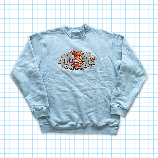masque vintage Baby Blue Crewneck - Petit / Moyen