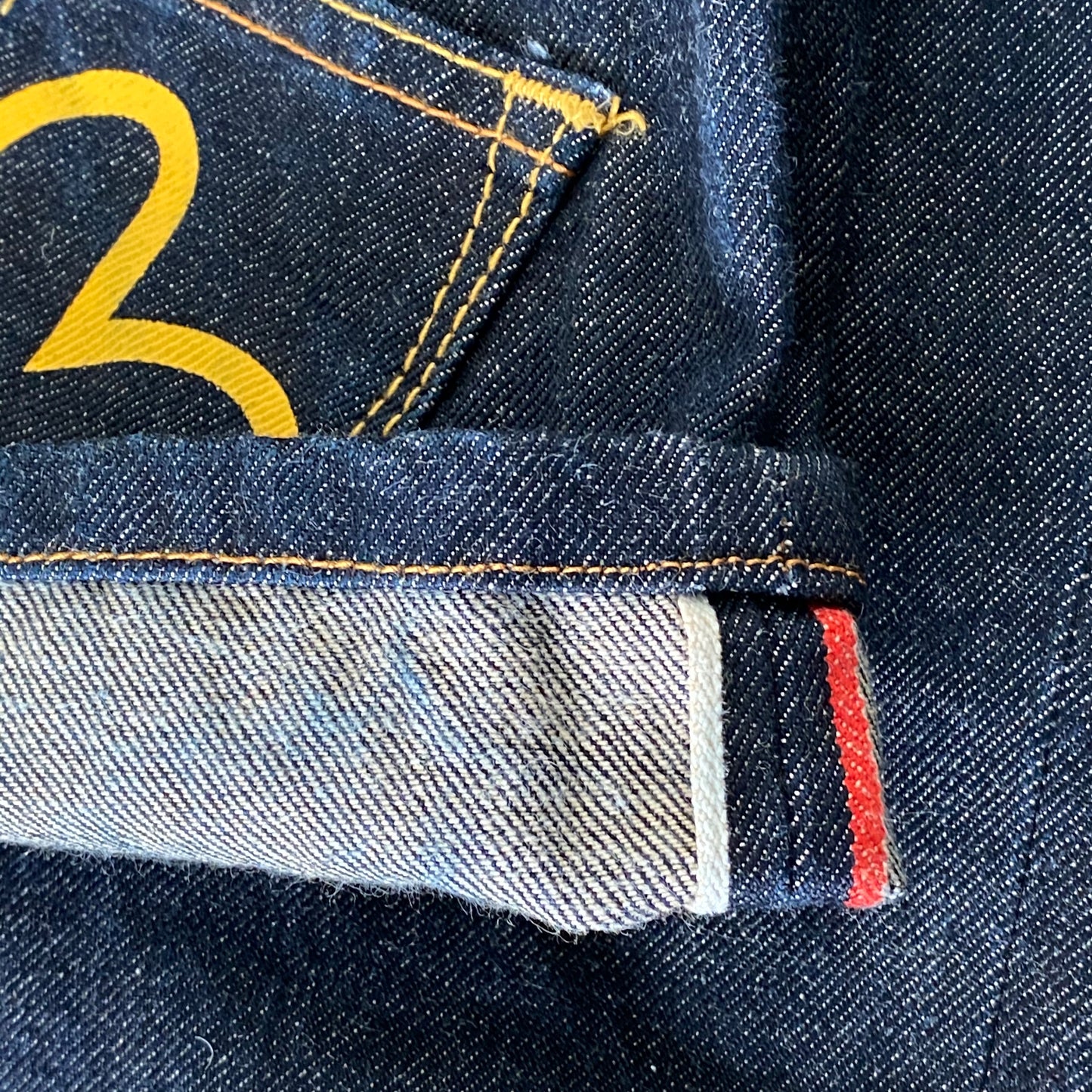 Evisu Multi Poche Indigo Denim - Taille 34/36"