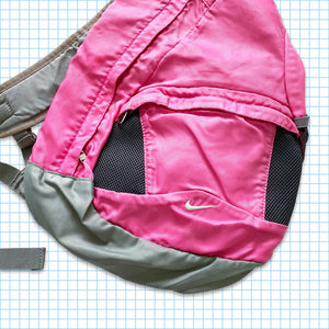 Vintage Nike Technical Pink/Grey Tri-Harness Cross Body Bag