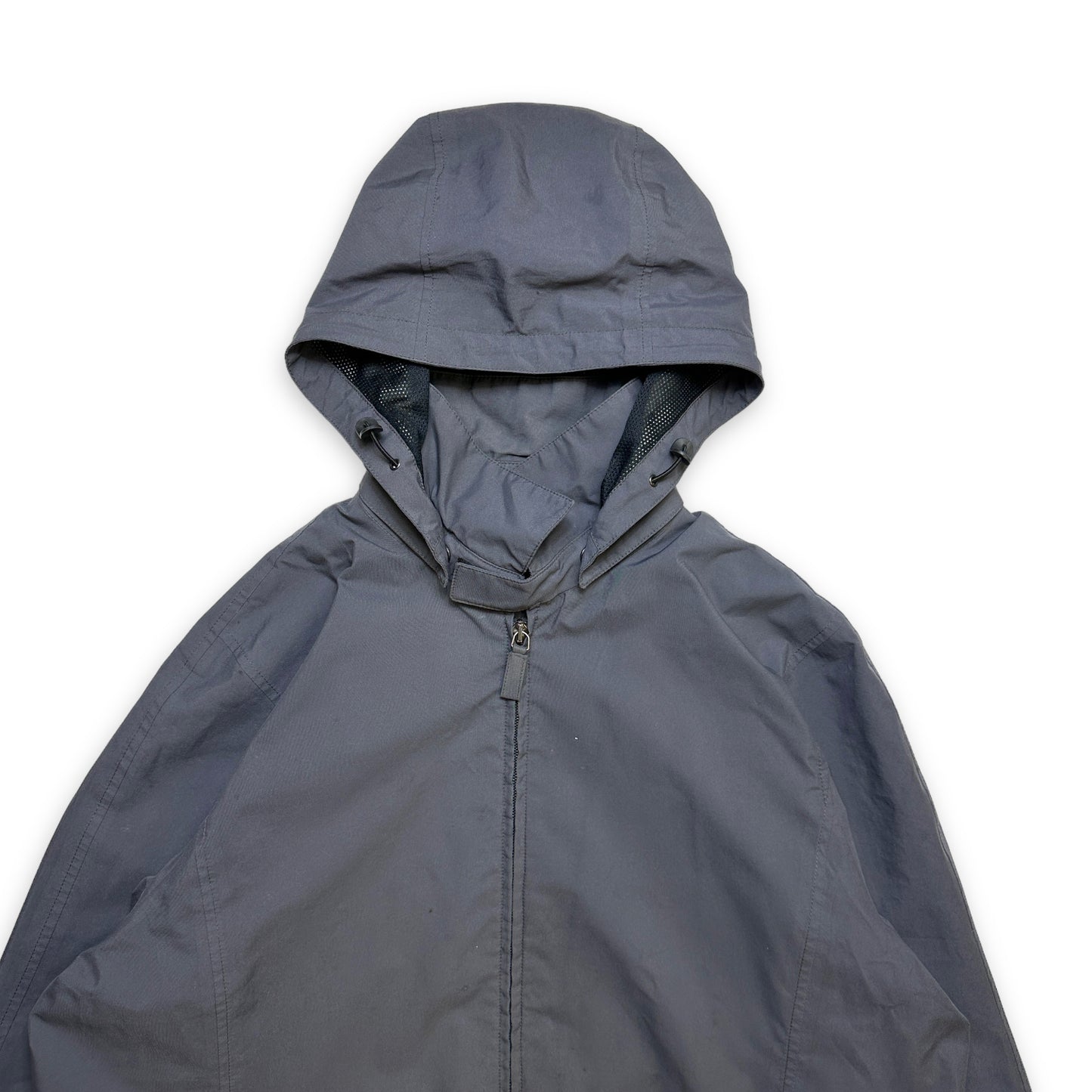 Prada Sport Grey Hooded Harrington Jacket