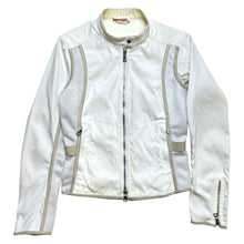 Load image into Gallery viewer, SS00&#39; Prada Mesh Panel Motocycle Style Jacket - Womens 4-6