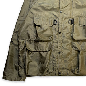 SS95' Stone Island Khaki Green Multi Pocket D-Ring Jacket - Extra Large