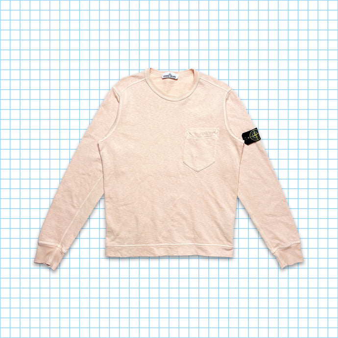 Stone Island Col Rond Rose Corail SS18' - Moyen