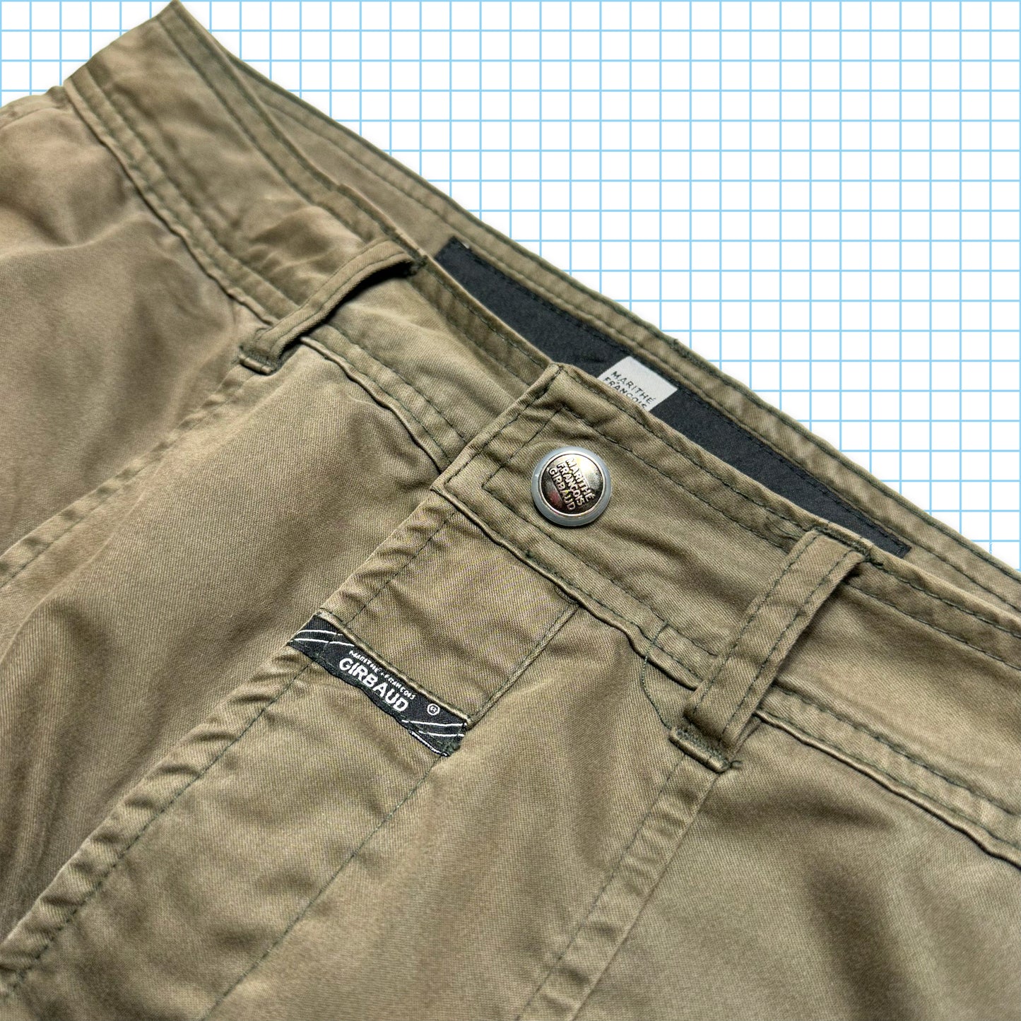 Marithé+François Girbaud Pantalon cargo à panneaux incurvés - Taille 34"