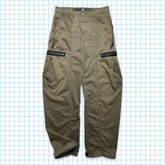 Marithé+François Girbaud Pantalon cargo à panneaux incurvés - Taille 34"