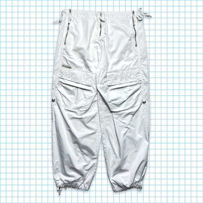Marithe + Francois Girbaud Pure White Baggy Cargo Pant - 32