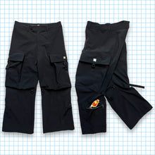 Load image into Gallery viewer, Marithé + François Girbaud Jet Black Multi Pocket Cargos - 30-32&quot; Waist