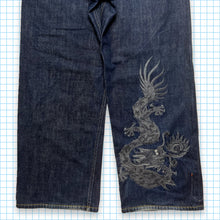 Load image into Gallery viewer, Vintage Maharishi Dragon Embroidered Selvedge Denim AW98&#39; - 34&quot; Waist
