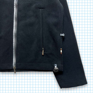 Maharishi Jet Black Fleece Zipped Hoodie - Extra Small / Small